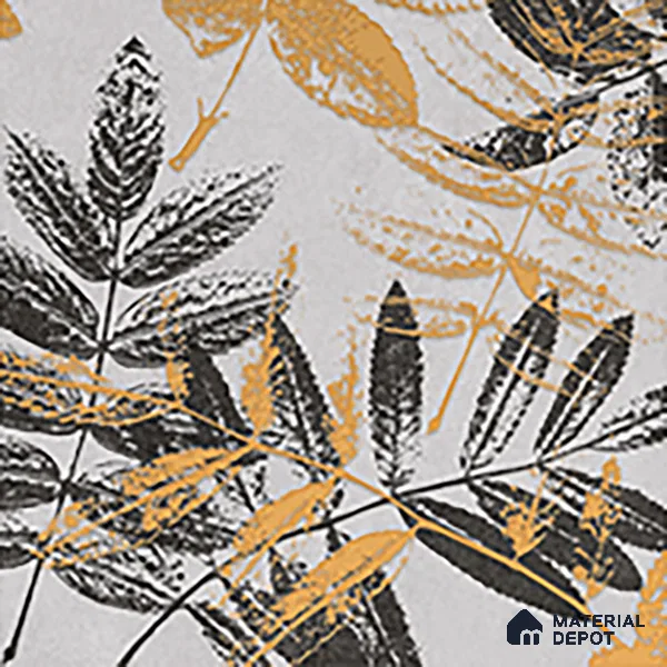 Floral Wall Tile TL 07249 Plana 8005 GLM (Gold) 1 ft x 1 ft Ceramic Matte Finish - 9 mm  | 2 mm Spacer is Mandatory | Please Expect a Slight Variation of Pattern (Sample)